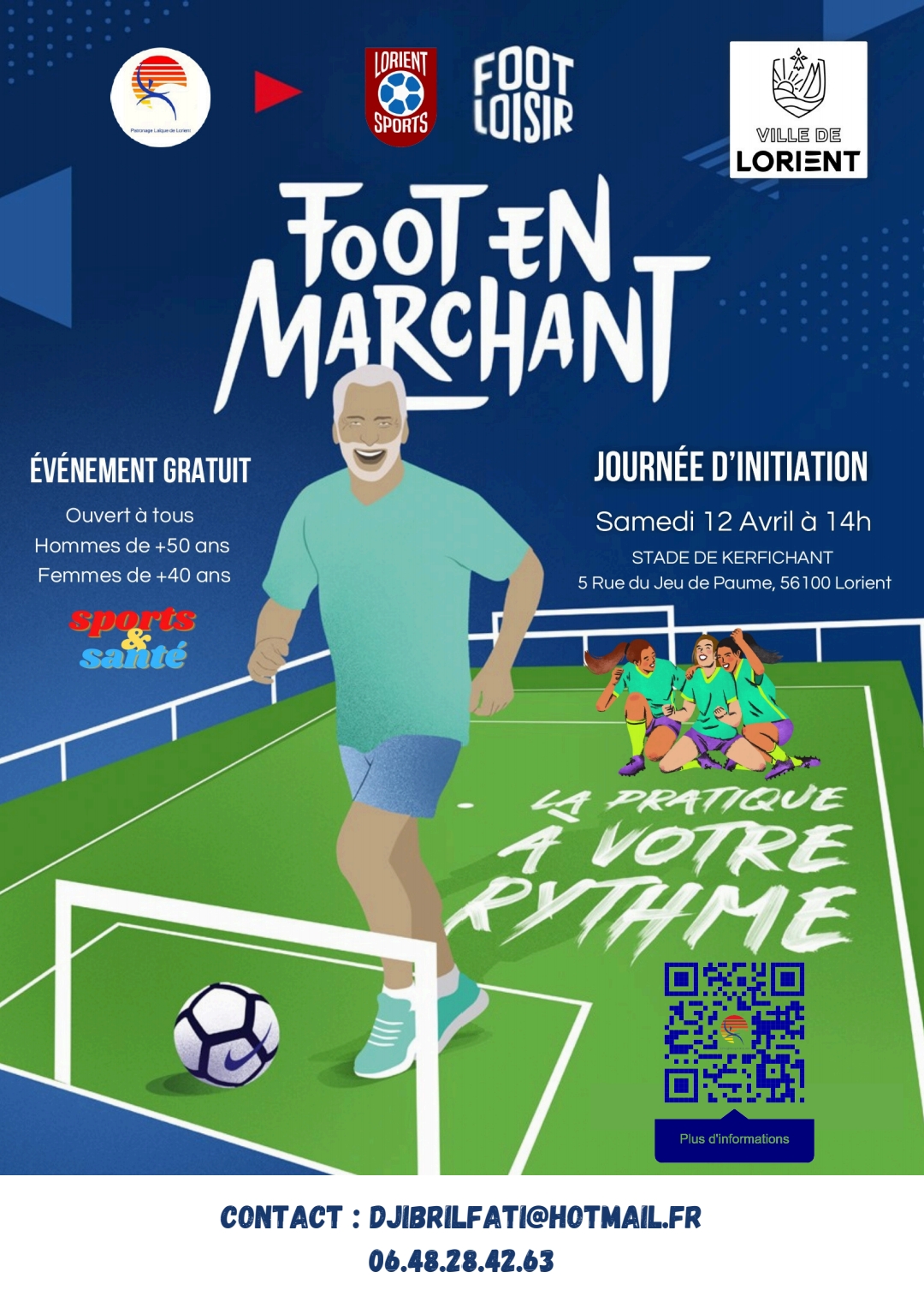 Affiche foot en marchant lsp